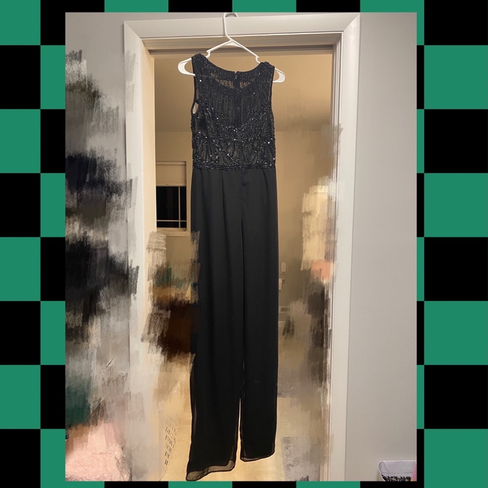 Cache sequin jumpsuit